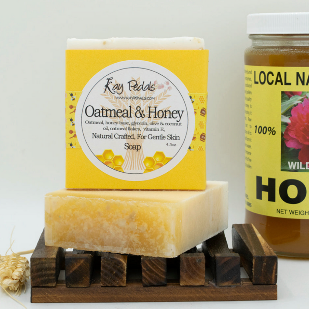 Oatmeal And Honey Natural Crafted Bar Soap 4.5oz